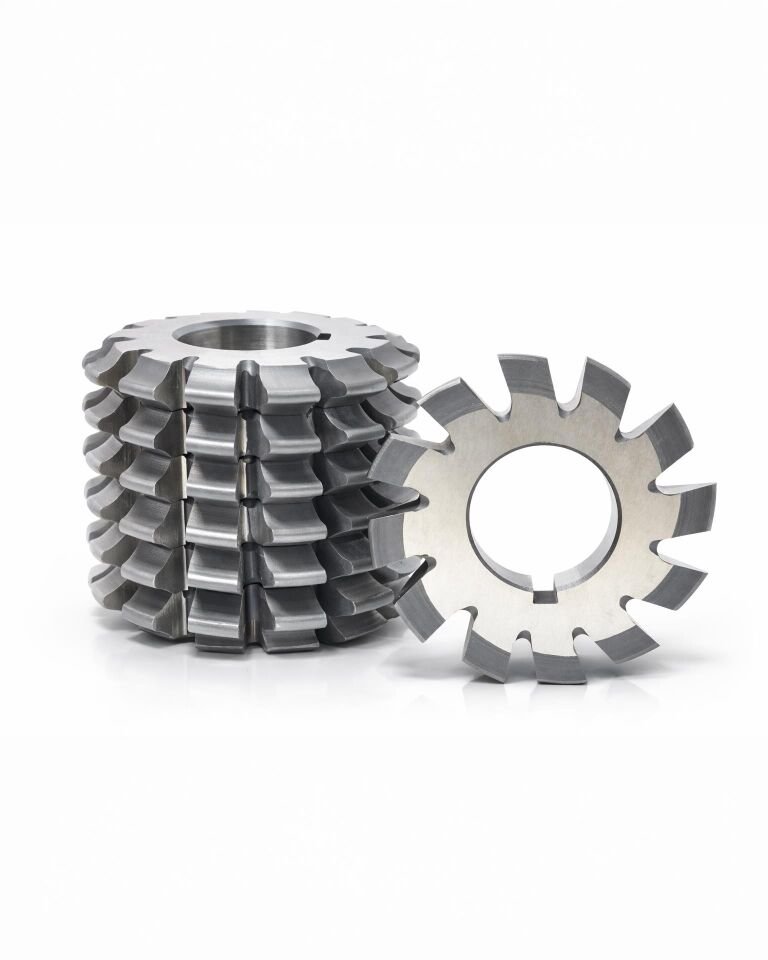 M2,5 20° Ø65/22mm HSS-E - 8'li Takım Modül Freze Çakısı